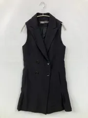ZARA ザラ ベスト USA XS ブラック 無地