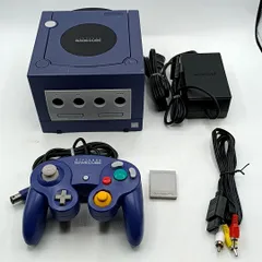 【中古動作品】任天堂 ゲームキューブ バイオレット 本体一式セット コントローラー メモリーカード Nintendo Gamecube NGC