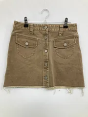 RESCUE SQUAD デニムスカート M ブラウン