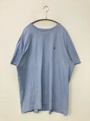 Polo by Ralph Lauren ポロバイラルフローレン Tシャツ/カットソー XL スカイブルー 無地 ワンポイント ブランドロゴ 半袖 クルーネック(丸首)