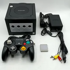 【中古動作品】任天堂 ゲームキューブ ブラック 本体一式セット コントローラー メモリーカード Nintendo Gamecube NGC