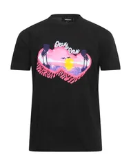 ディースクエアード メンズ トップス Tシャツ DSQUARED2 Ｔシャツ Black ブラック