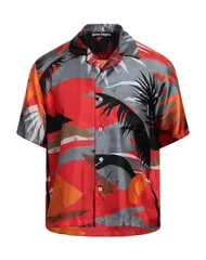 パーム・エンジェルス メンズ トップス シャツ PALM ANGELS 柄入りシャツ Red レッドのサムネイル
