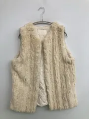 Chico チコ ベスト アイボリー 無地 キルティング