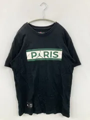 JORDAN ジョーダン Tシャツ/カットソー M ブラック 前面プリント ブランドロゴ ミドル丈 半袖 クルーネック(丸首)