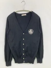 RODEO CROWNS ロデオクラウンズ カーディガン/ボレロ 2 ブラック コットン バックプリント ワンポイント ブランドロゴ ミドル丈 長袖