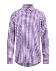 エトロ メンズ トップス シャツ ETRO チェック柄シャツ Purple パープル