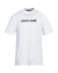 ロベルトカヴァリ メンズ トップス Tシャツ ROBERTO CAVALLI Ｔシャツ White ホワイトのサムネイル