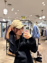 LOWRYS FARM ローリーズファーム ニット/セーター F ブラック ニット ナイロン 無地 ミドル丈 長袖 Vネック