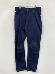 BEAMS ビームス チノパンツ ネイビー フルレングス コットン 無地 スタンダード ストレート レギュラー