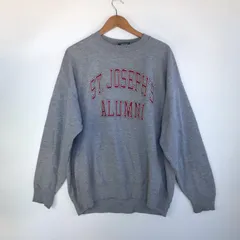 80~90s USA製 JanSport カレッジロゴ スウェットシャツ メンズ XL グレー 3231202603140025