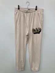 GAP ギャップ スウェットパンツ M ベージュ ワンポイント ブランドロゴ スタンダード レギュラー ウエストゴム・紐