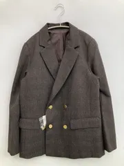 ROPE PICNIC ロペピクニック テーラードジャケット 38 ブラウン 無地 ミドル丈 フードなし ダブル