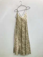 FREAK'S STORE フリークスストア ワンピース S アイボリー コットン ペイズリー柄 袖なし ロング・マキシ丈 フレア