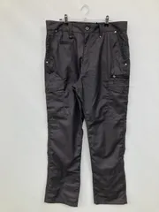 Amorto カーゴパンツ LL グレー フルレングス コットン 無地 ドット柄 ワンポイント スタンダード ストレート レギュラー