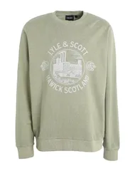ライルアンドスコット メンズ アウター パーカー・スウェット LYLE SCOTT スウェット Sage Green グリーン