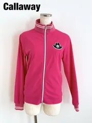 Callaway　キャロウェイ　ジップアップジャケット　ゴルフウェア　Mサイズ　ピンク　オフホワイト　ブラック　スポーツ　長袖　アウトドア　送料込み　6463541