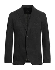 ボス メンズ アウター ジャケット・ブルゾン BOSS テーラードジャケット Black ブラック