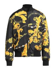 ヴェルサーチ メンズ アウター ジャケット・ブルゾン VERSACE JEANS COUTURE ボンバージャケット Yellow イエローのサムネイル