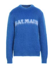 バルマン メンズ トップス シャツ BALMAIN プルオーバー Blue ブルー
