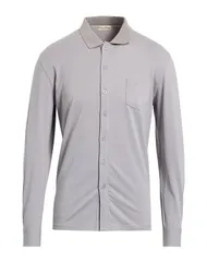 カシミアカンパニー メンズ トップス シャツ CASHMERE COMPANY 無地シャツ Light Gray グレー