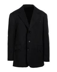 ラフ・シモンズ メンズ アウター ジャケット・ブルゾン RAF SIMONS テーラードジャケット Black ブラックのサムネイル
