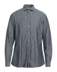 メッサジェリエ メンズ トップス シャツ MESSAGERIE 無地シャツ Lead Gray グレーのサムネイル