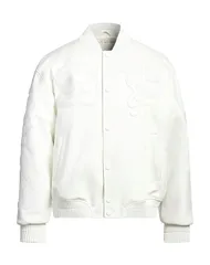 オフホワイト メンズ アウター ジャケット・ブルゾン OFFWHITE レザーブルゾン Ivory アイボリーのサムネイル