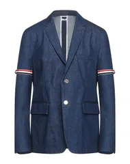 トムブラウン メンズ アウター ジャケット・ブルゾン THOM BROWNE テーラードジャケット Blue ブルーのサムネイル