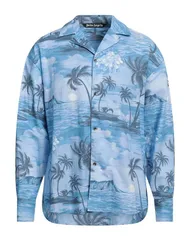 パーム・エンジェルス メンズ トップス シャツ PALM ANGELS 柄入りシャツ Sky Blue ブルーのサムネイル