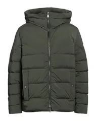エーディーディーダウン メンズ アウター ジャケット・ブルゾン ADD パファージャケット Dark Green グリーン