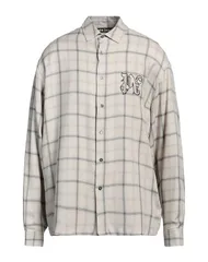 パーム・エンジェルス メンズ トップス シャツ PALM ANGELS チェック柄シャツ Light Gray グレーのサムネイル