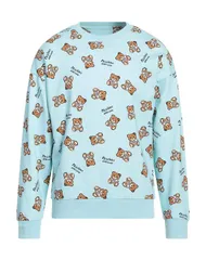 モスキーノ メンズ アウター パーカー・スウェット MOSCHINO スウェット Sky Blue ブルーのサムネイル