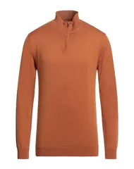 ダニエル フィエゾリ メンズ アウター ニット・セーター DANIELE FIESOLI ファスナー付きニット Camel キャメルのサムネイル