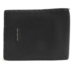 フェンディ／FENDI 財布 ウォレット メンズ 男性 男性用 レザー 革 本革 グレー 灰色  7M0194 O7N FOGXN COIN WALLET CUOIO ROMANO 3 TRAVETTE SELLERIA セレリア ステッチ刺繍 小銭入れあり 