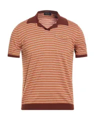 ロベルトコリーナ メンズ トップス ポロシャツ ROBERTO COLLINA ポロシャツ Brown ブラウンのサムネイル