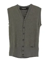 ディースクエアード メンズ アウター カーディガン DSQUARED2 ニットベスト Military Green グリーンのサムネイル
