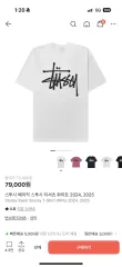 STUSSY ベーシック ロゴ Tシャツ 白