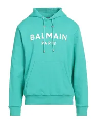 バルマン メンズ アウター パーカー・スウェット BALMAIN パーカー Emerald エメラルドのサムネイル