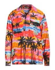 パーム・エンジェルス メンズ トップス シャツ PALM ANGELS 柄入りシャツ Orange オレンジのサムネイル