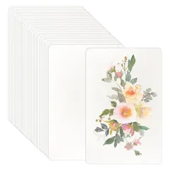 水彩紙 カードサイズ 水彩画用紙 ポストカード 中目 300gsm 50枚入り 水彩紙 方形 10 x 15 cm ブックマーク 紙 無地 サンキューカード、招待状、グリーティングカード、水彩画、DIY、工芸品用絵材用具 塗り絵 落書き お絵描き 練習用