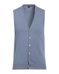 フェデーリ メンズ アウター カーディガン FEDELI カーディガン Blue Gray グレーのサムネイル