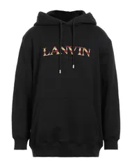 ランバン メンズ アウター パーカー・スウェット LANVIN パーカー Black ブラックのサムネイル