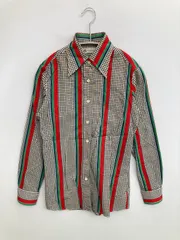 GERULAN シャツ/ブラウス その他 コットン ストライプ柄 その他総柄 ミドル丈 長袖 レギュラーカラー