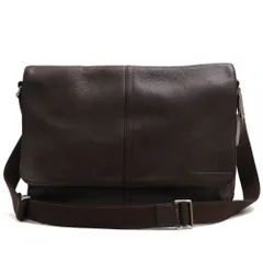 コーチ／COACH バッグ ショルダーバッグ 鞄 メンズ 男性 男性用 レザー 革 本革 ダークブラウン 茶 ブラウン  F70423 CAMDEN キャムデン ペブルド レザー メッセンジャー メッセンジャーバッグ シボ革 シュリンクレザー