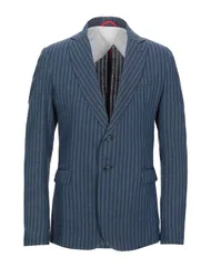トラサルディ メンズ アウター ジャケット・ブルゾン TRUSSARDI JEANS テーラードジャケット Blue ブルーのサムネイル