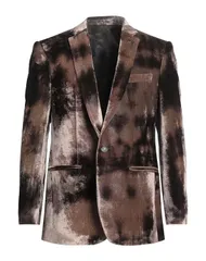 メッサジェリエ メンズ アウター ジャケット・ブルゾン MESSAGERIE テーラードジャケット Dark Brown ブラウン