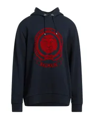 バルマン メンズ アウター パーカー・スウェット BALMAIN パーカー Midnight Blue ブルーのサムネイル