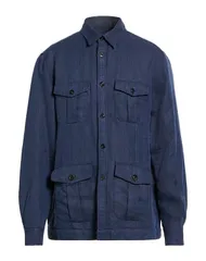 ボリオリ メンズ トップス シャツ BOGLIOLI リネンシャツ Midnight Blue ブルーのサムネイル