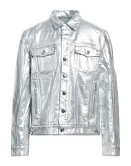 バルマン メンズ アウター ジャケット・ブルゾン BALMAIN デニムブルゾン Silver シルバーのサムネイル